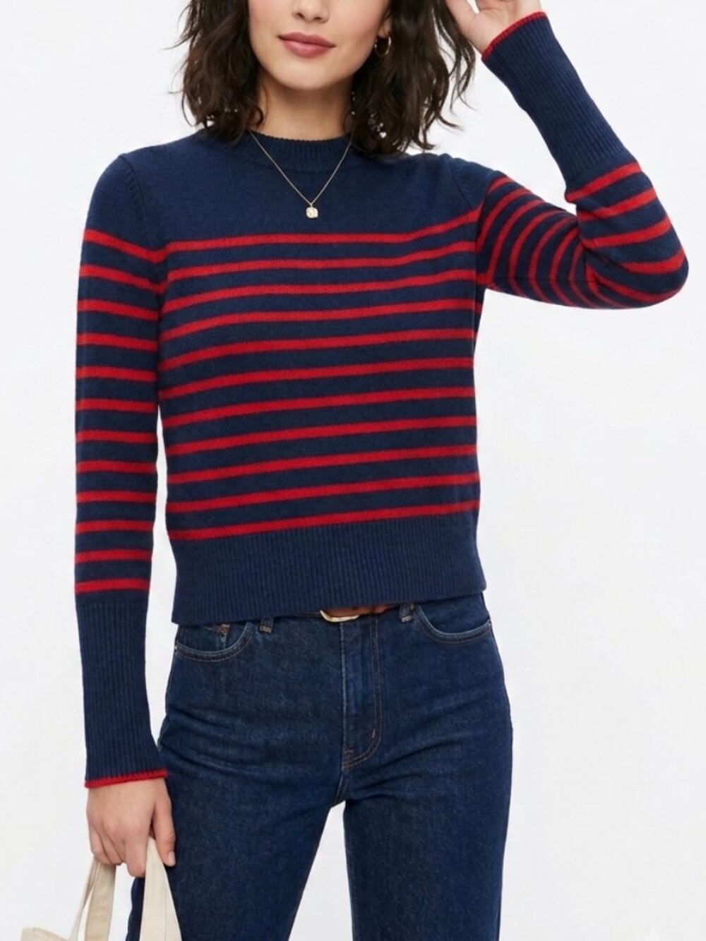 La Ligne x Target Striped Crewneck Sweater Navy Red Size S